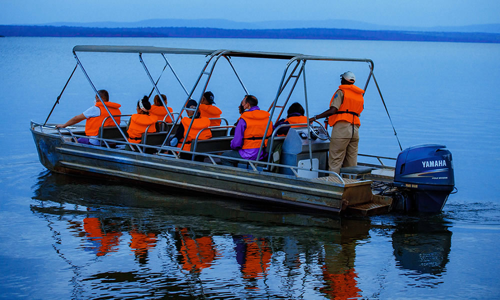 Boat Cruise on Lake Ihema in Rwanda’s Akagera National Park.